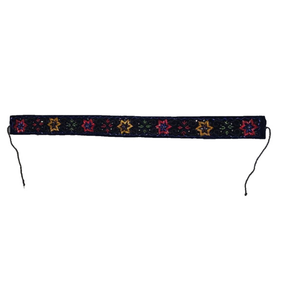 Blue Embroidered beads handmade Belt A004402 main image 4